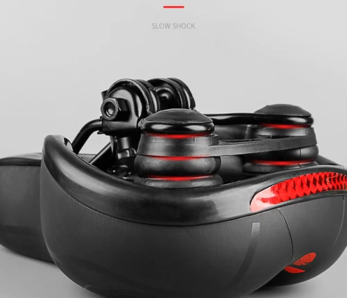 Imagen 2 del producto Sillín de bicicleta hueco reflectante que absorbe los golpes, transpirable, resistente a la lluvia, asiento ancho para bicicleta, accesorio para ciclismo de montaña y carretera ZZ