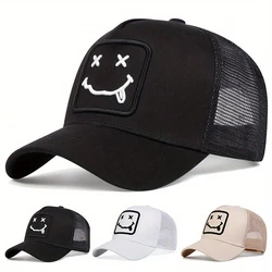 Unisex XX Tongue Sticking Embroidery Baseball Net Caps Spring Summer Outdoor Adjustable Casual Hats Sunscreen Hat