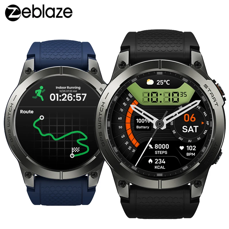 Zeblaze Stratos 3 Pro GPS Sport Smartwatch Bluetooth Calling 1.43