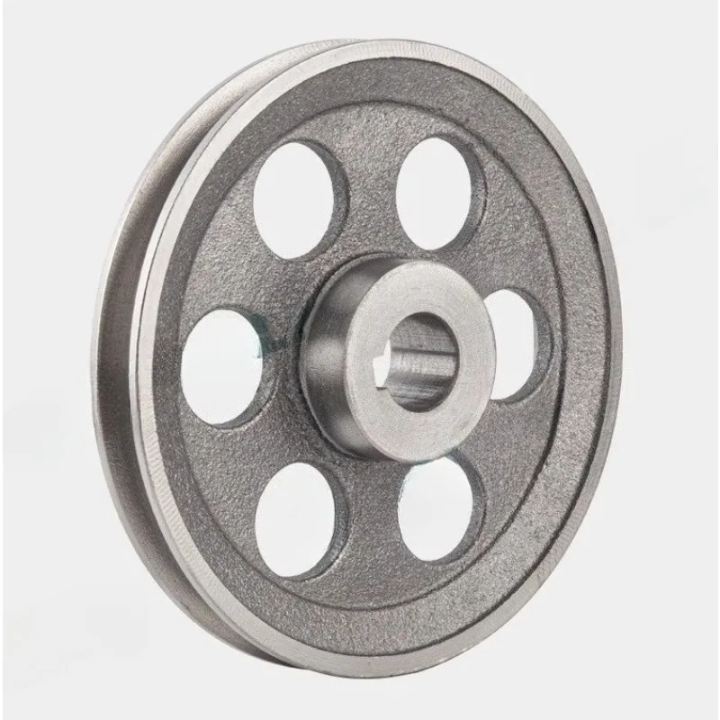 1PC 250-300mm Single-Slot A Type Pulley Thickened Hollow Dia Cast Iron Wheel Power Tool Accessories
