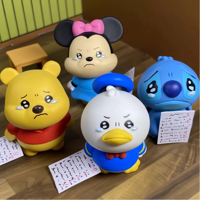 

Anime Figure Tears Welling Up In Eyes Series Blind Box Winnie Duck Stitch Kawaii Action Figure Desktop Decoration Birthday Gifts