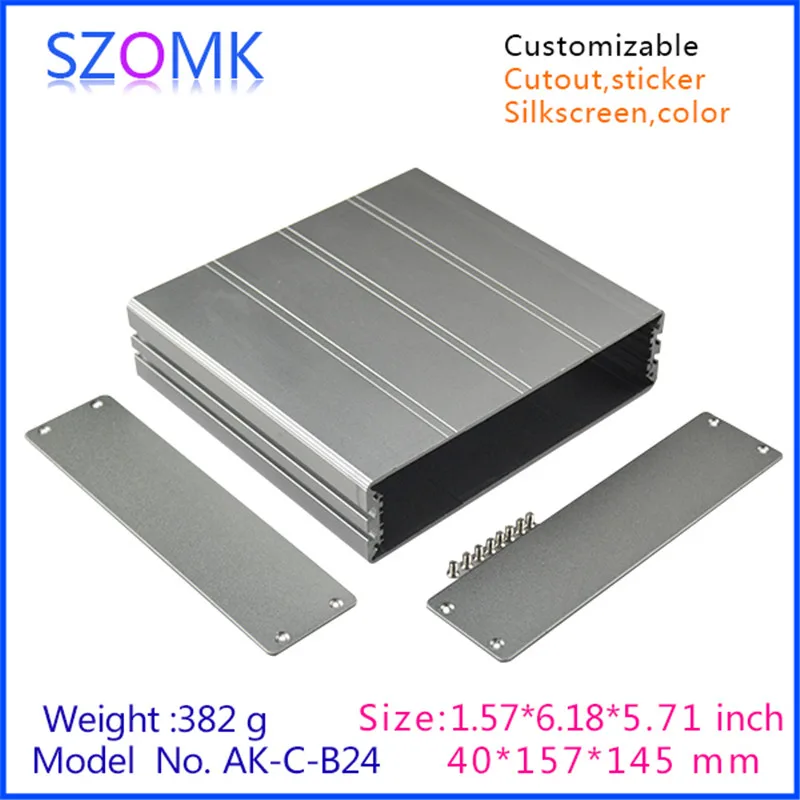 

Aluminum enclosure electronics outlet enclosures (4Pcs) 40*157*145mm project box electronic case, aluminum junction box