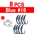 8 piezas azules talla 16