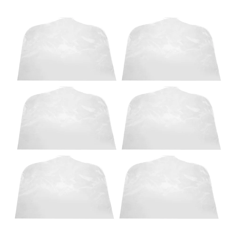 

6pcs Clear Garment Bags Hanging Dust-Proof Clothes Covers Reusable Storage For Coats Suits Garment Supplies Home Storage