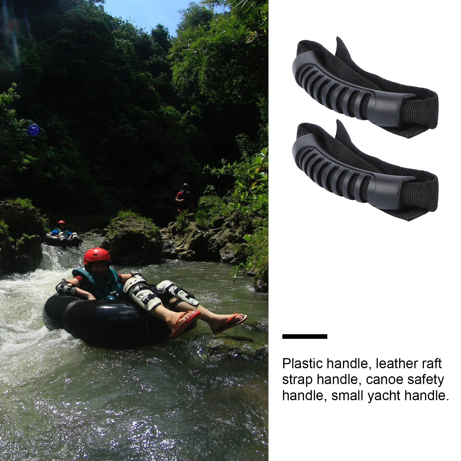 

2Pcs Kayak Handles Plastic Nylon Replacement Handles Kayak Canoe Boat Side Handle Accessories Stable Safety Grip