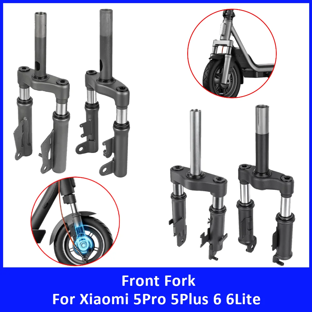 Front Wheel Support Bracket Shock Absorber for Xiaomi 5Pro 5Plus 6 6Lite Electric Scooter Front Fork Suspension Kit Replacement