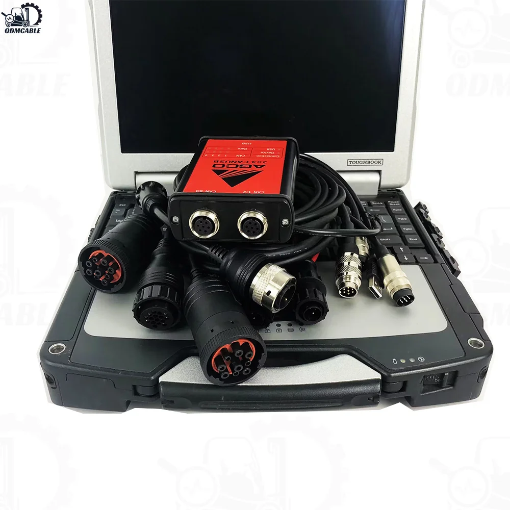 for agco diagnostic tool cable troubleshooting diagnosis for fendt agriculture diagnostic scanner WITH CF31 Laptop