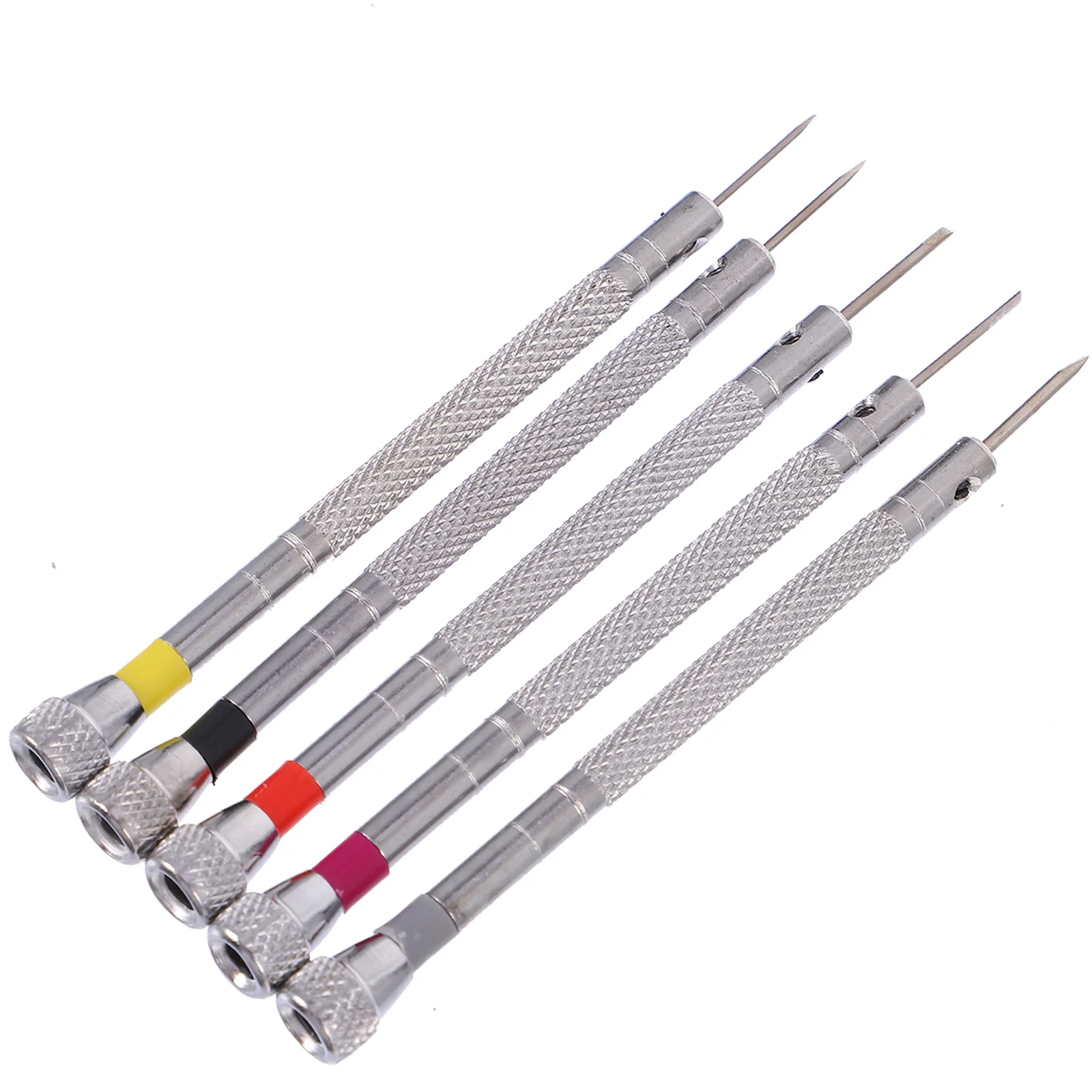 

5 pcs Mini Screwdriver Set Carbon Steel Slotted Precision Screwdriver Kits Portable Household Repair Tool For Electronics Watch