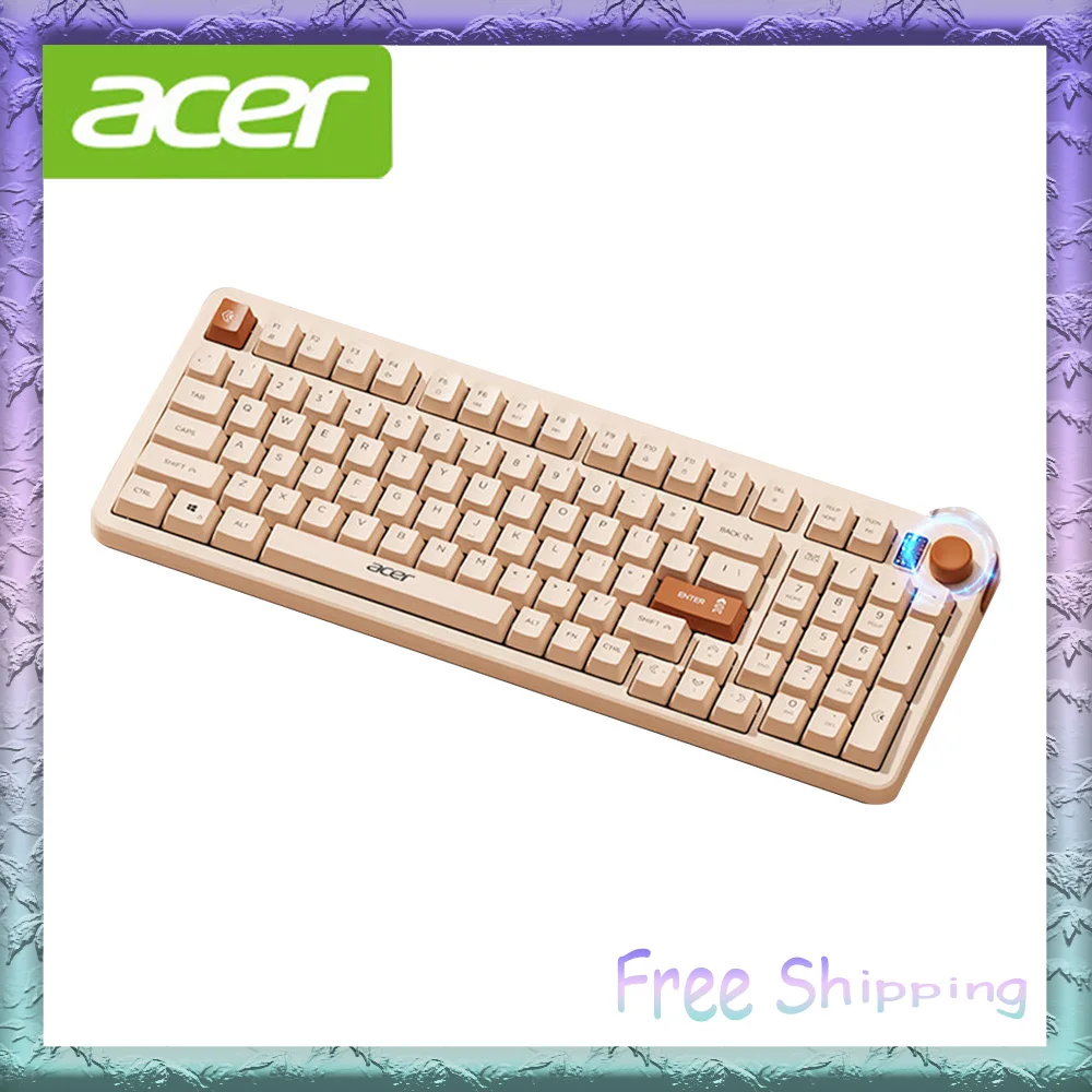 Acer Wired Keyboard  Ergonomics Multi-Knob E-Sports Office Home Quiet And Light Sound Suitable For Desktop Computers And Laptops