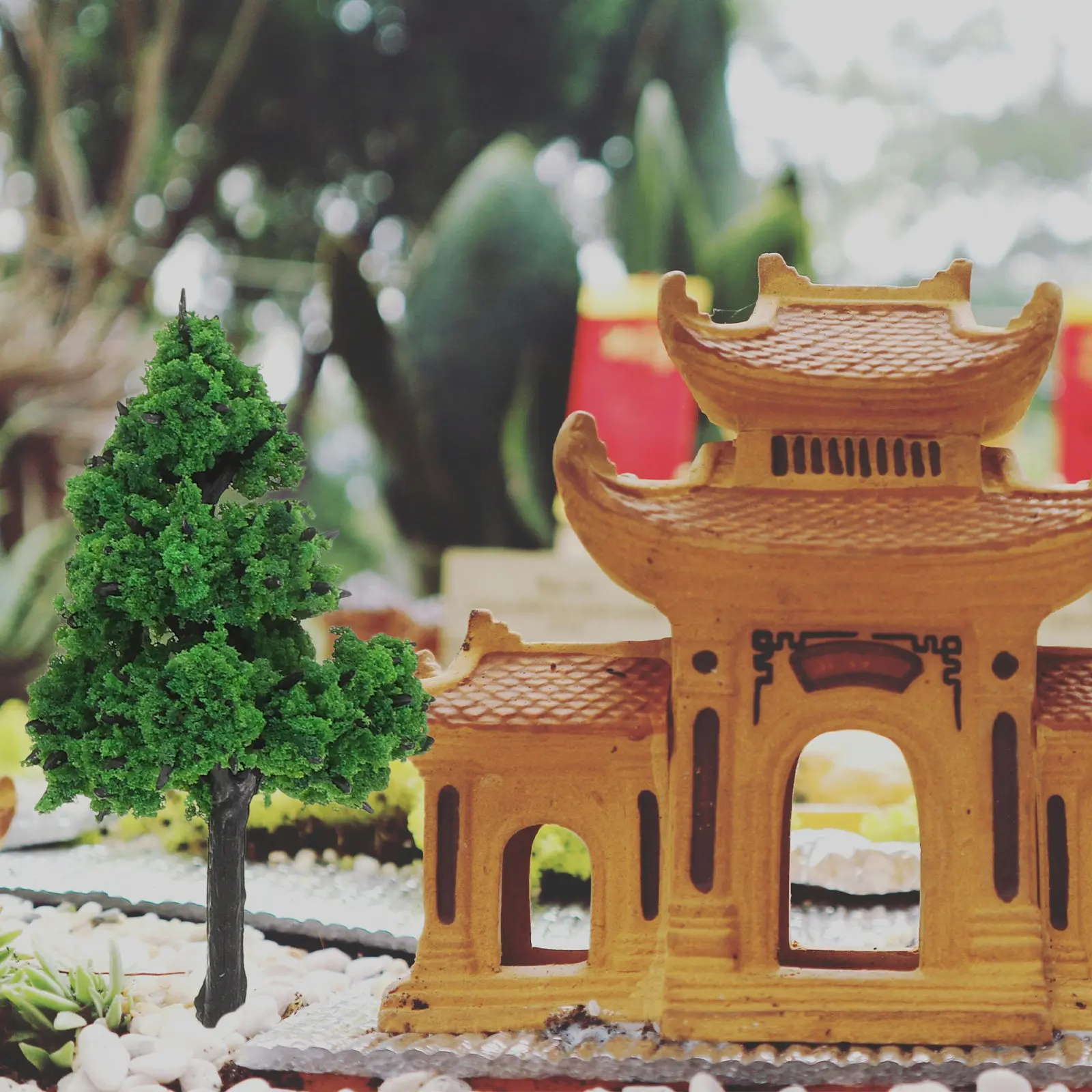 85Pcs Miniature Trees Mixed Plastic Landscape Accessories for Sand Table Train Scenery Dioramas Dollhouses Architecture Scenery view 5