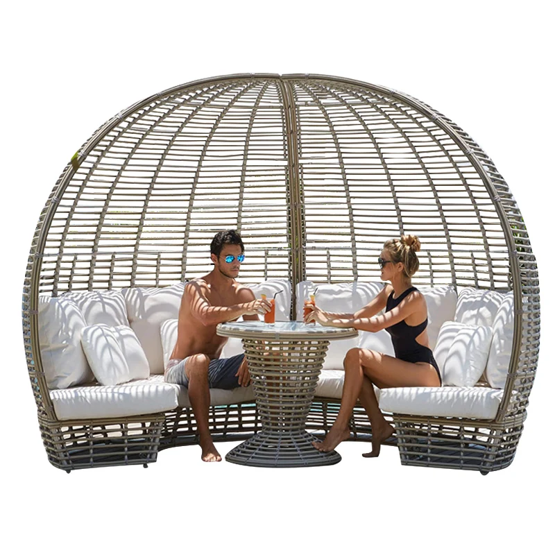 xx-Modern Outdoor Sofa Creative Bird's Nest Bed for Hotels Villas Resorts Rattan Furniture  for Courtyards Open-Air Areas^