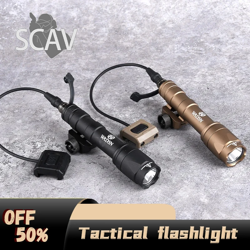 Tactical Sure Fire M600C MINI Scout Light Metal Flashlight With Modbutton Switch Airsoft Weapon light Hunting Rifle Lanterna