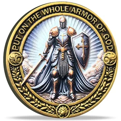 Armor of God Challenge Coin with Ephesians 6:11 Inscription - Ideal for Spiritual Strength and Motivation