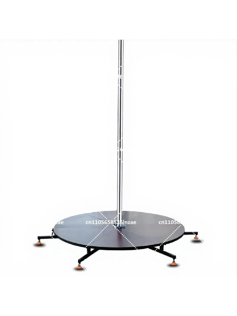 Round Mobile Portable Dance Yoga Mat for Home School Gym Studio Stage