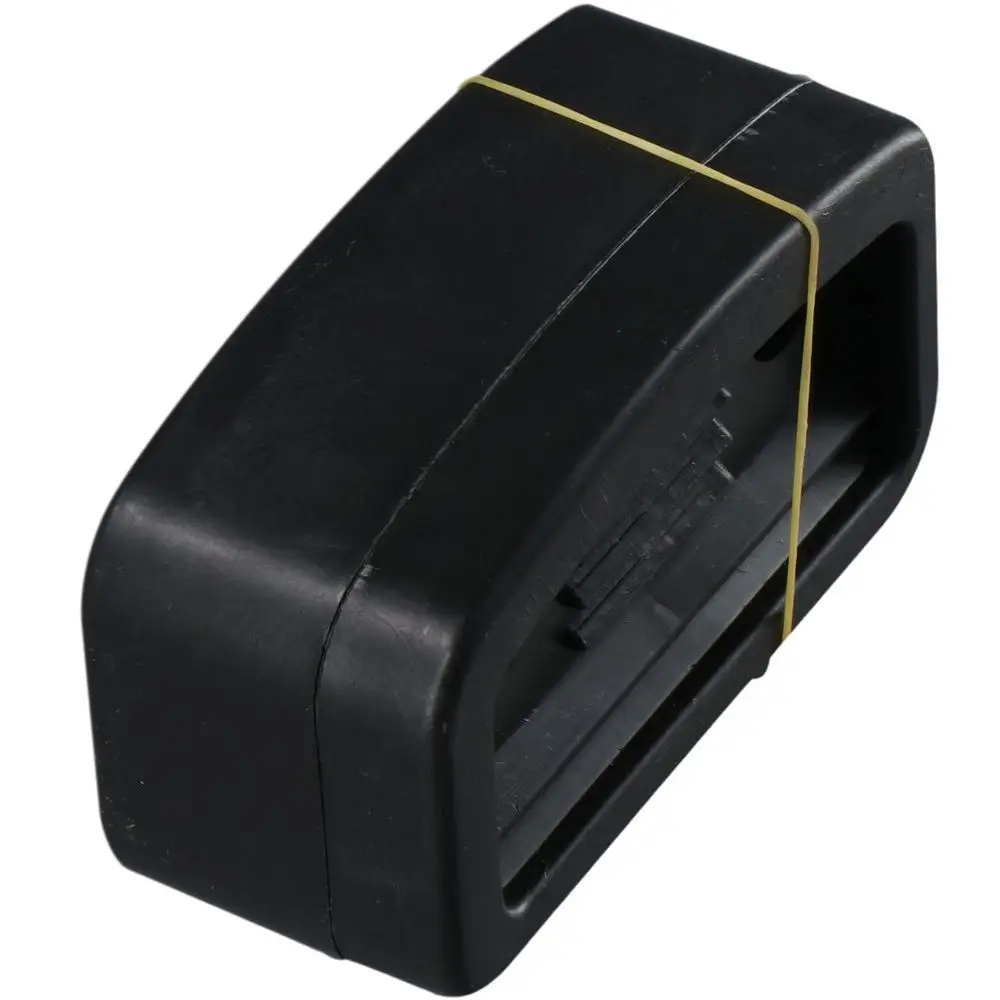 Schwarzer Luftkompressorfilter mit Riemenantrieb, 65 mm Ansaugpumpe, Geräuschschalldämpfer