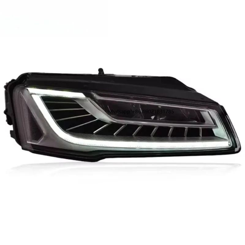JSL for  A8 Headlights 2014 2015 2016 2017 A8L Modified DRL Headlight Assembly Car Parts Car Light Emitting Diode Headlights