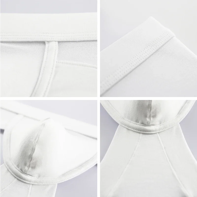 New Men's Sexy Comfortable Low Rise Boxer Briefs Sissy Gay Bulge Pouch Underwear Underpants Comfortable Breathable Solid Briefs - Image 3