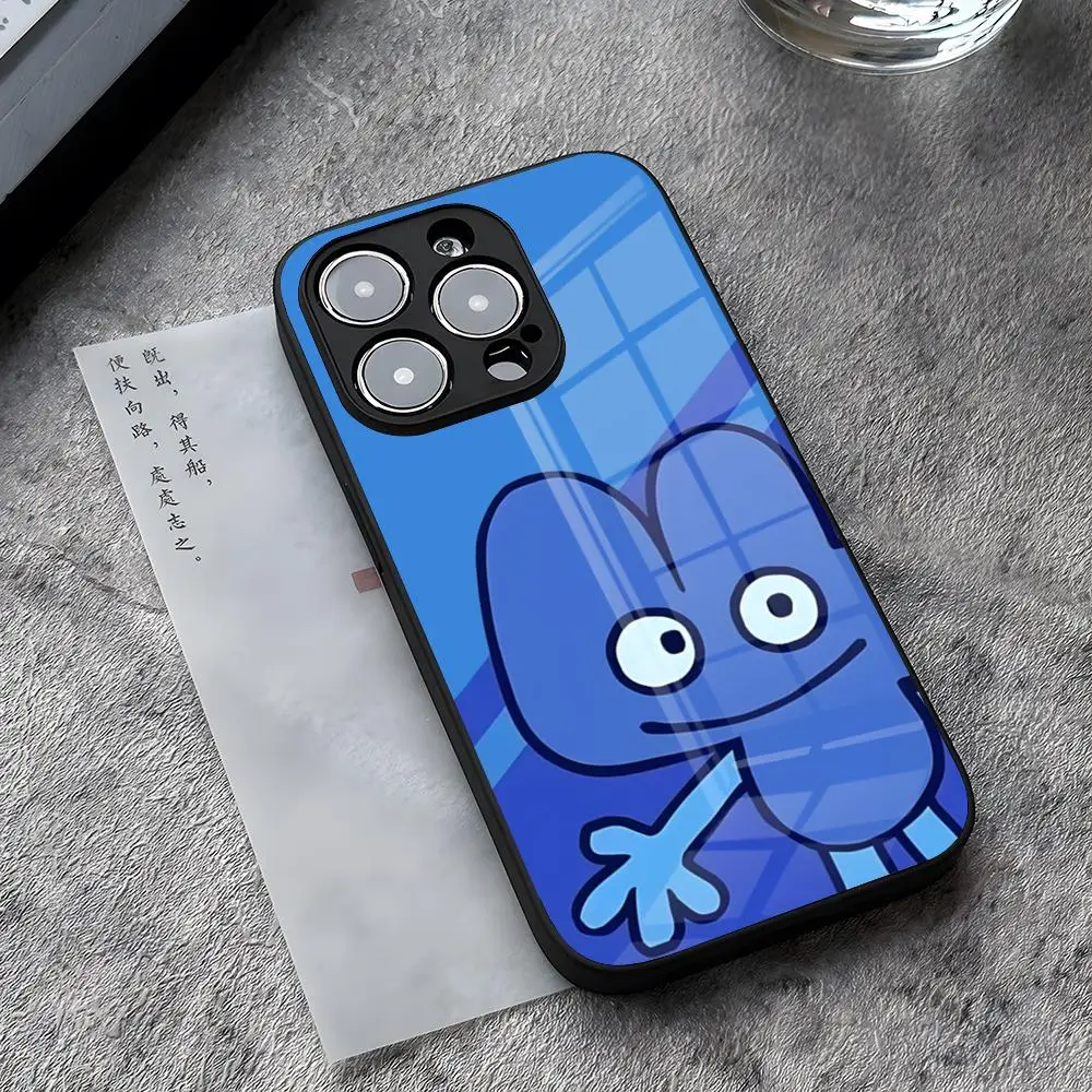 Bfdi Battle For Dream Island Phone Case For IPhone 13 Pro Max 14 Plus 12 Mini 11 15 X XR XS 8 7 Plus SE Glass Cover