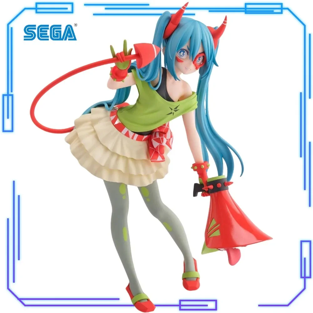 In Stock SEGA Original Genuine Hatsune Miku Project Diva X Hatsune Miku Figurizm Alpha DE:MONSTAR T.R. 22cm Model Toy Figures