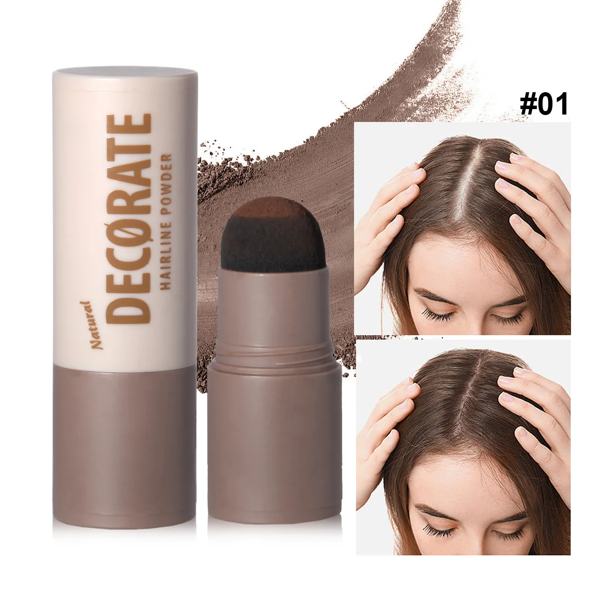 MAFFICK Natural Touch HairLine Powder for Long Lasting, Easy Coloring, Waterproof, Sweat Resistant, Makeup Shadow Powder