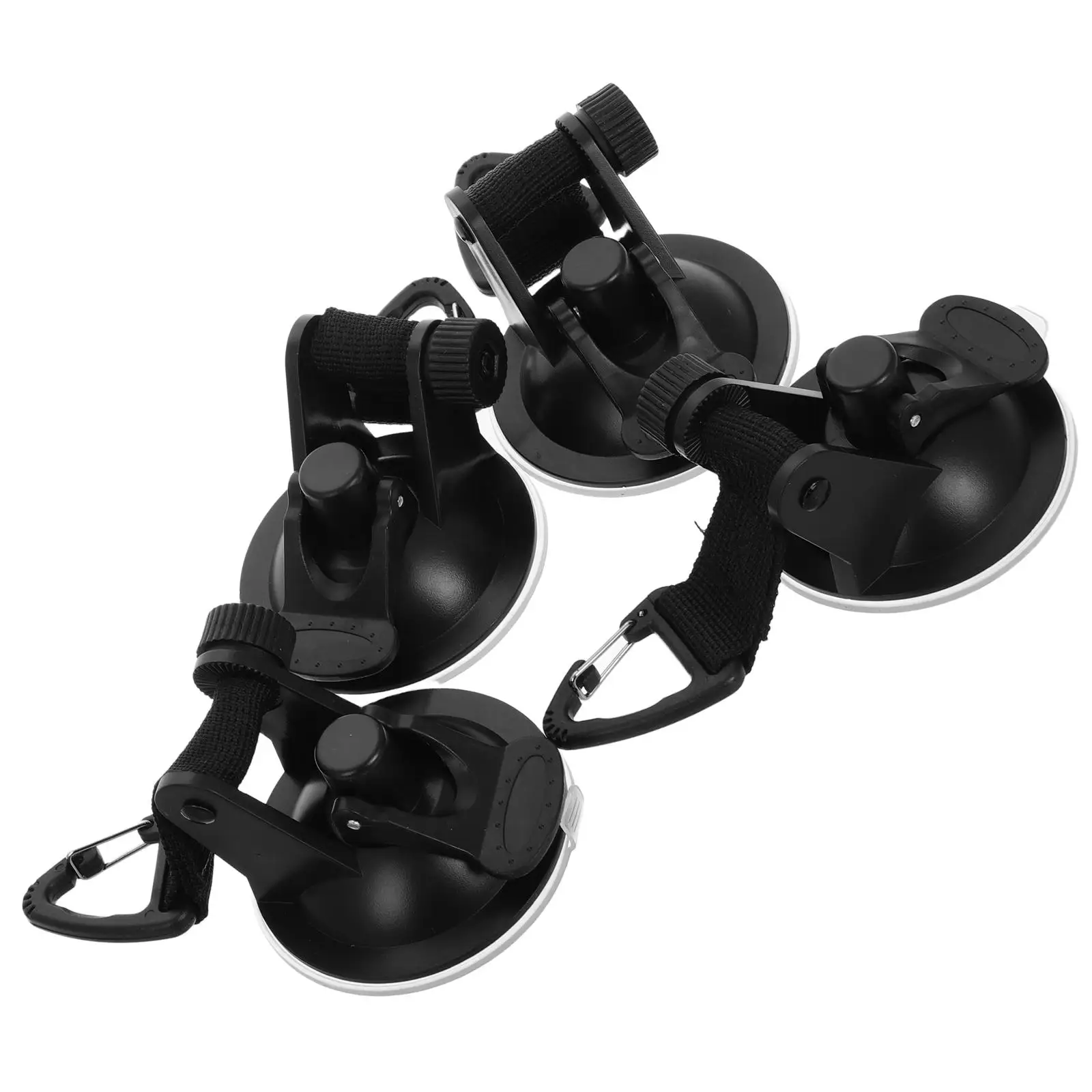 

Car Suction Cup Hooks for Rv Canopy Black Abs Camper Large Suction Cup Tie Down Portable Design Install Stable Firm