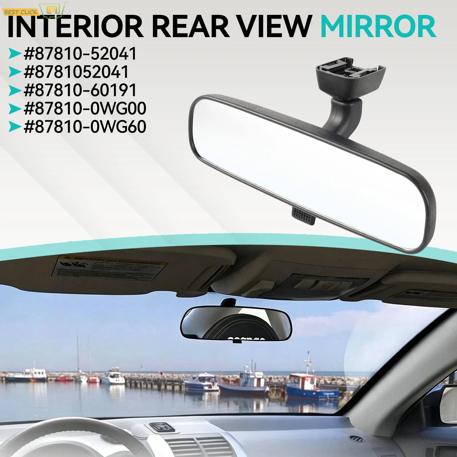 For Toyota Yaris Corolla Rav4 4Runner Alphard Inner Rearview Mirror Assembly 87810-52041 87810-0WG00
