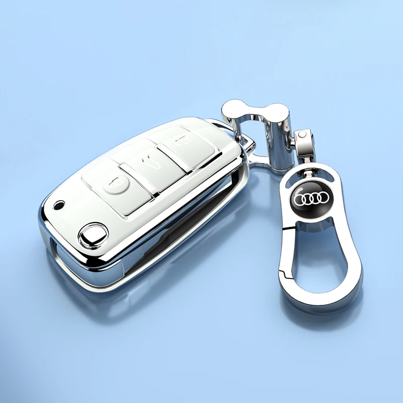 

TPU Audi Q3 keycase Q2L car A3 shell A3L buckle bag 2024 new men's and women's high-end folding A1 car supplies bag