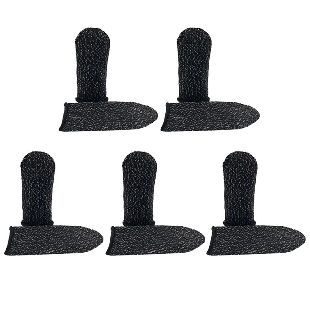

10 pcs Anti Finger Sleeves for Phone Game Sweatproof Oil Resistant Cover Gaming Thumb Cots Smooth Game