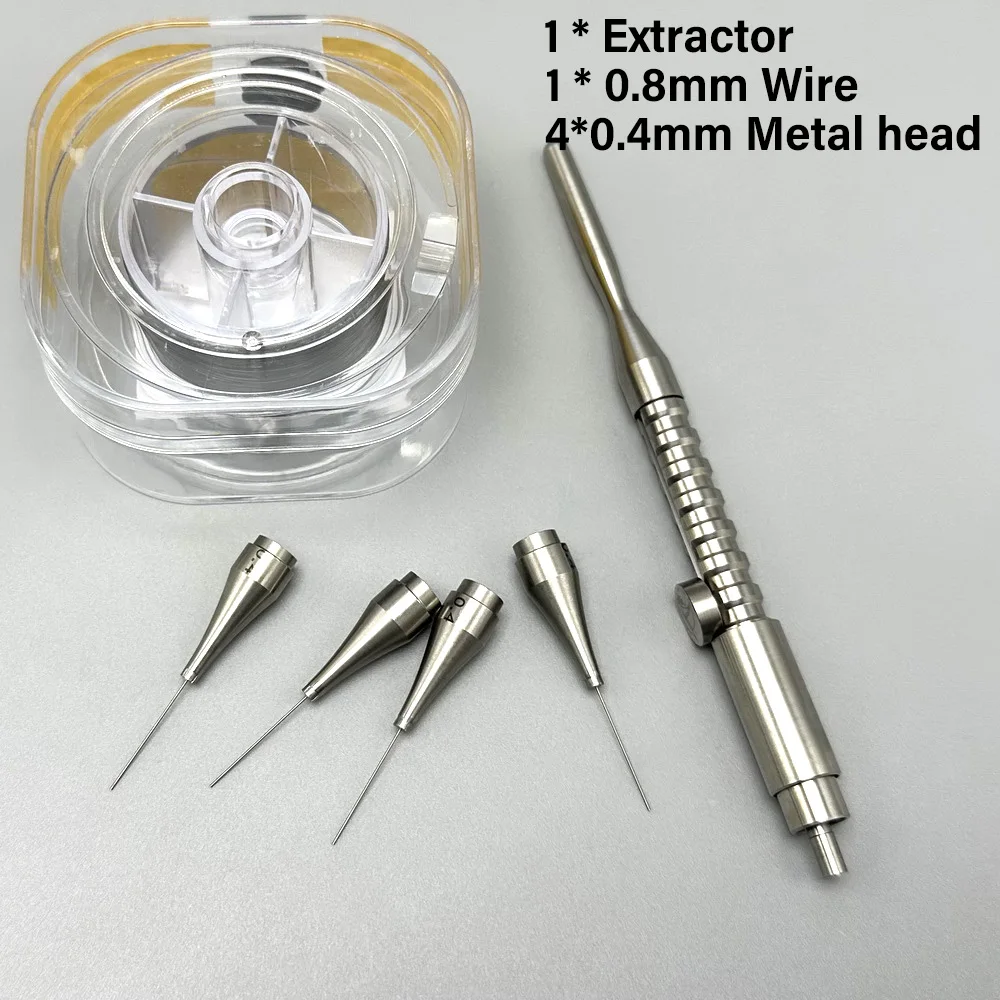 Dental Broken Root Canal File Remover Set - Endo Extractor Holder Restoration Tool Broken File Removal Pen