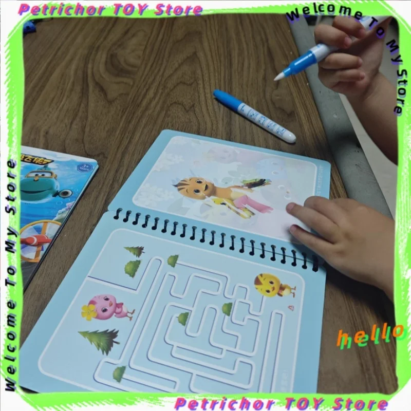 Magiczna książka do malowania akwarelą Książka do malowania zwierząt wielokrotnego użytku odpowiednia do edukacji i nauki dzieci Okazja wysyłki