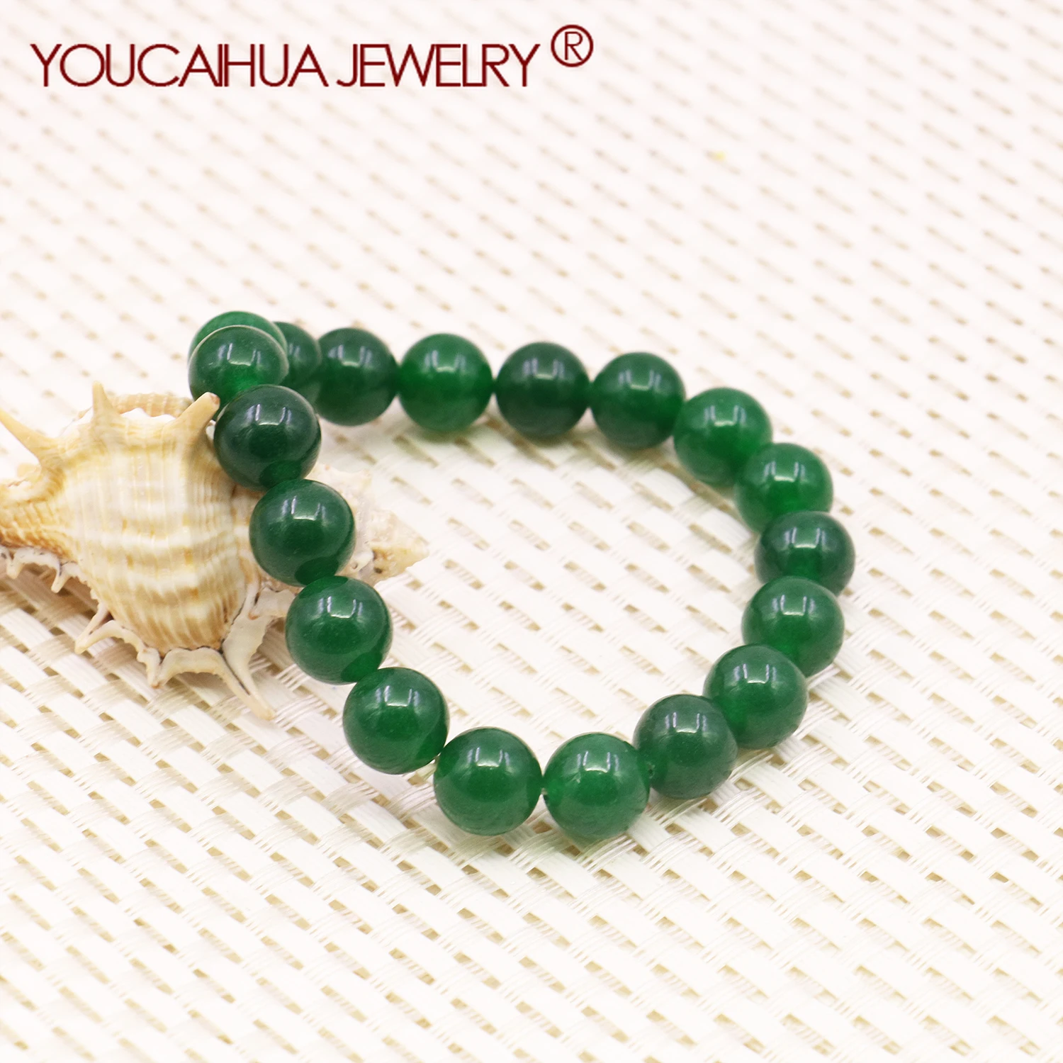 

6/8/10/12mm Natural Green Malay Chalcedony Gemstone Lucky Bracelet,Men/Women,Gifts for Friends,Transparent Beads Jewelry Making