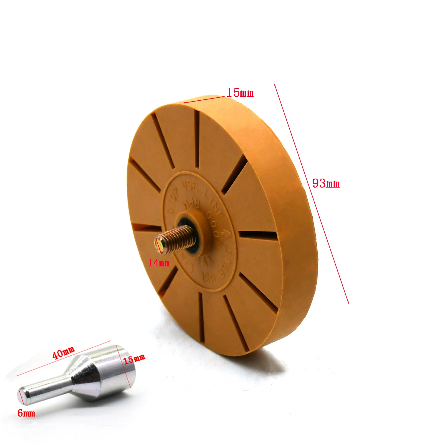 

The 3.5-Inch 93mm Universal Rubber Wheel Is Used To Remove Adhesive Rubber Wheels From Cars