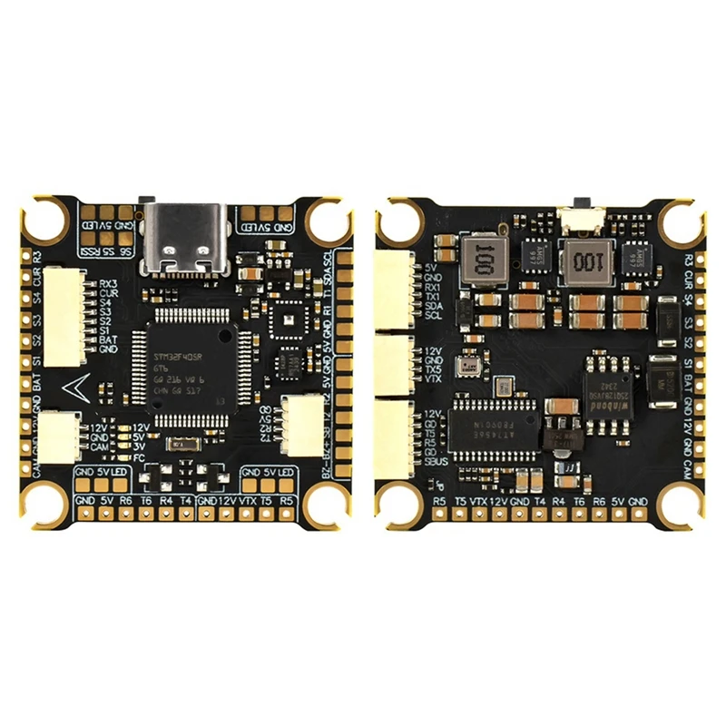 F405 FC&ESC Stack F405 Flight Controller 60A 4in1 ESC 3-8S Lipo Dual BEC 30.5x30.5mm for RC FPV Freestyle Drones Parts-ABWO