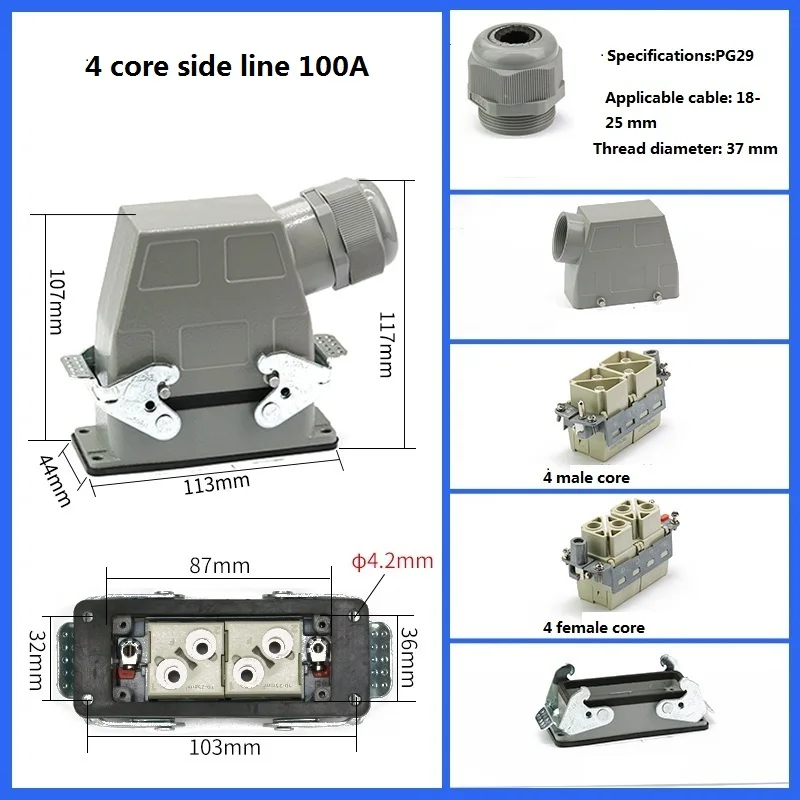Variant: 4 core side 100A
