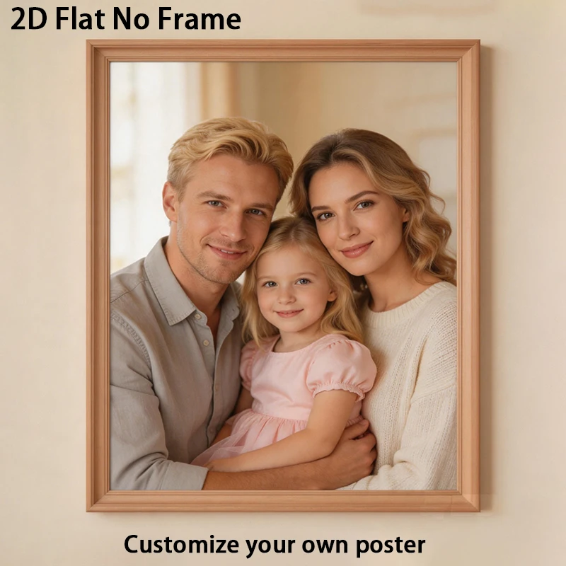 Custom Posters  Custom Pet Photos Custom Your Own Photos Personalized Wall Art Canvas Printing for Room Decor Holiday Gifts view 3