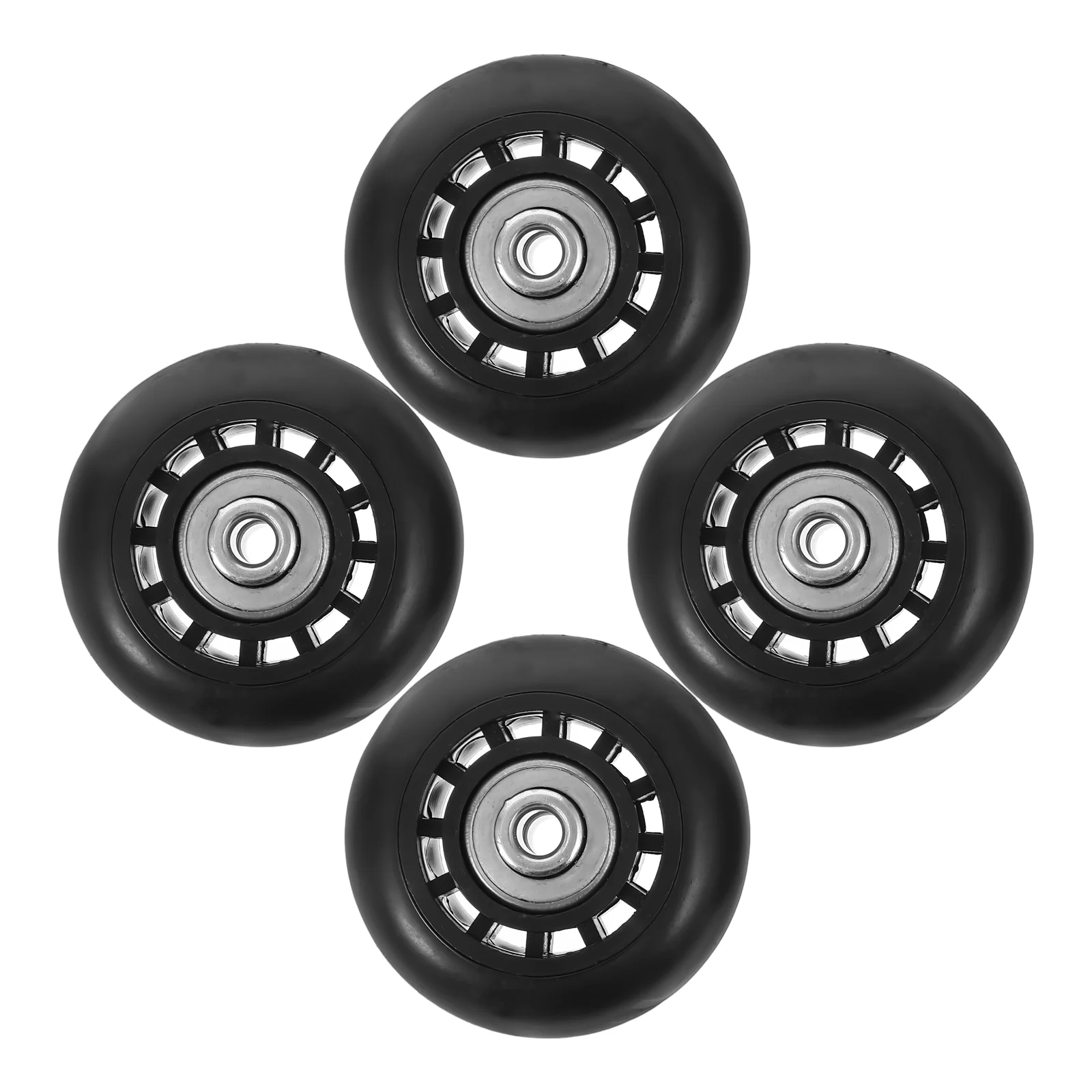 

4 Pcs Suitcase Wheels Caster Replacement for Luggage Casters Repair Rubber Travel