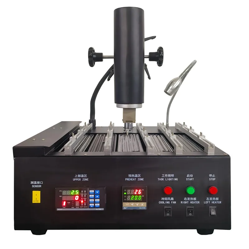 

Precision Controlled BGA Rework Station with Dual Temperature Zones and Large Preheating Platform