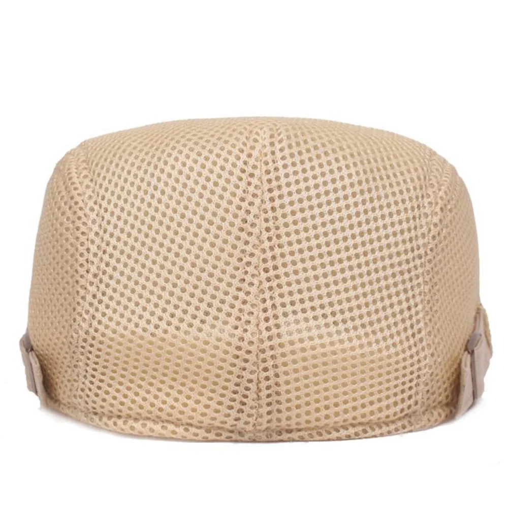 

Lightweight Adjustable Beret 55-60cm Breathable Mesh Spring Autumn Cap Summer Sun Protection Hat for Women