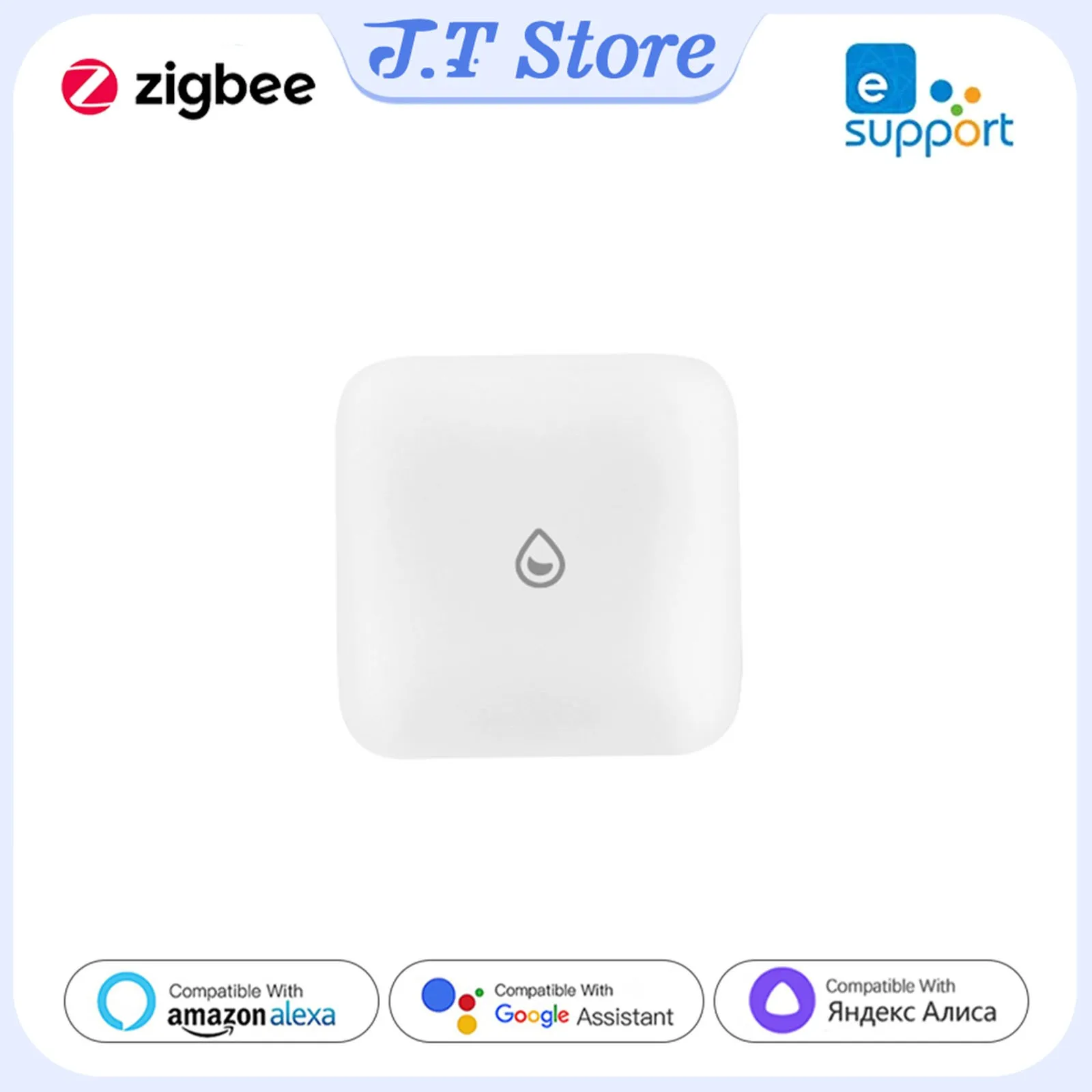 

Zigbee Smart Water Leak Sensor Wireless Water Immersion Sensor Ewelink App Remote Monitoring Water Leakage Detector Alarm