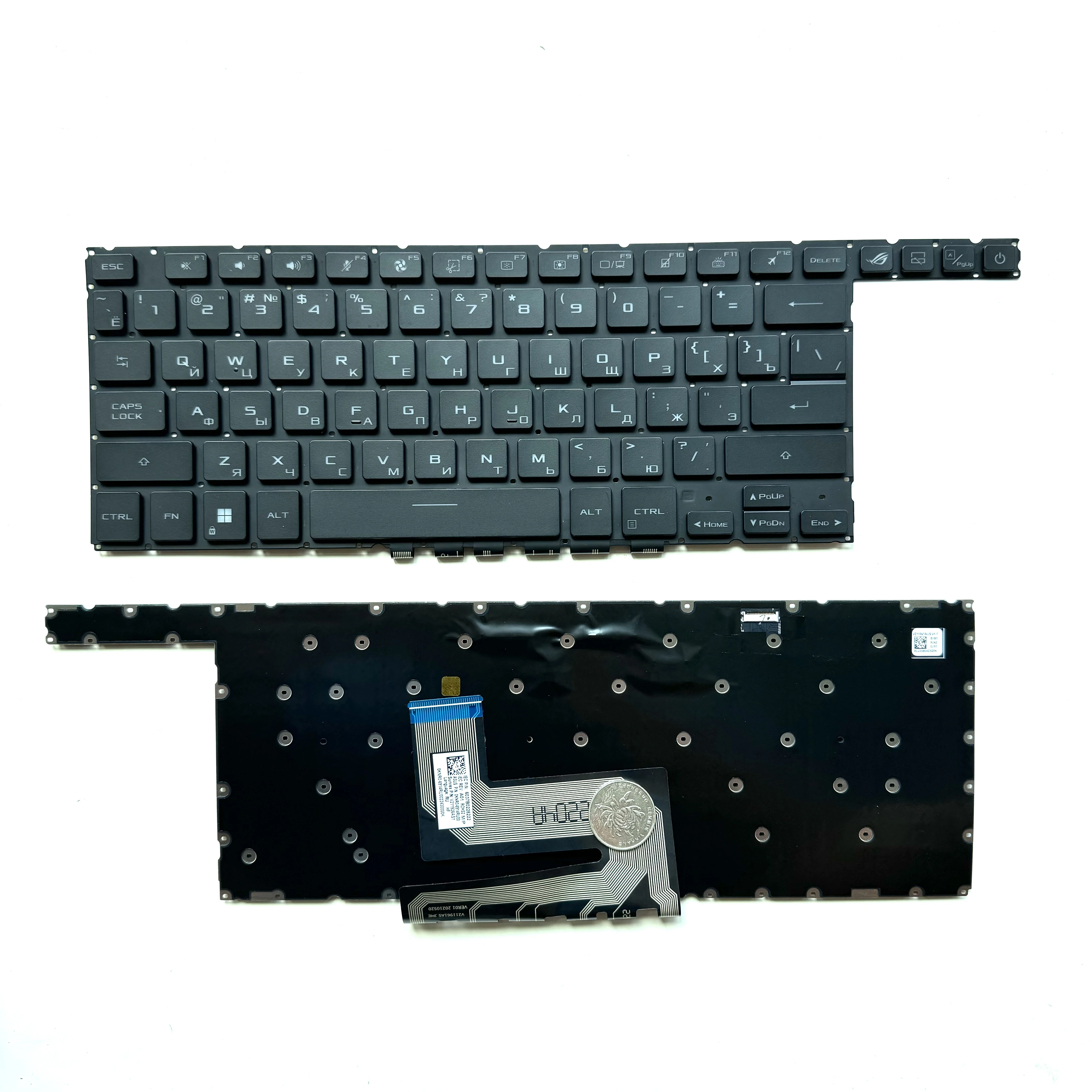 

XIN-UK-Russian-US RGB клавиатура для ноутбука Asus ROG Zephyrus Duo 16 (2022) GX650 GX650R GX650RM GX650RW GX650RX GX650PZ GX650PY