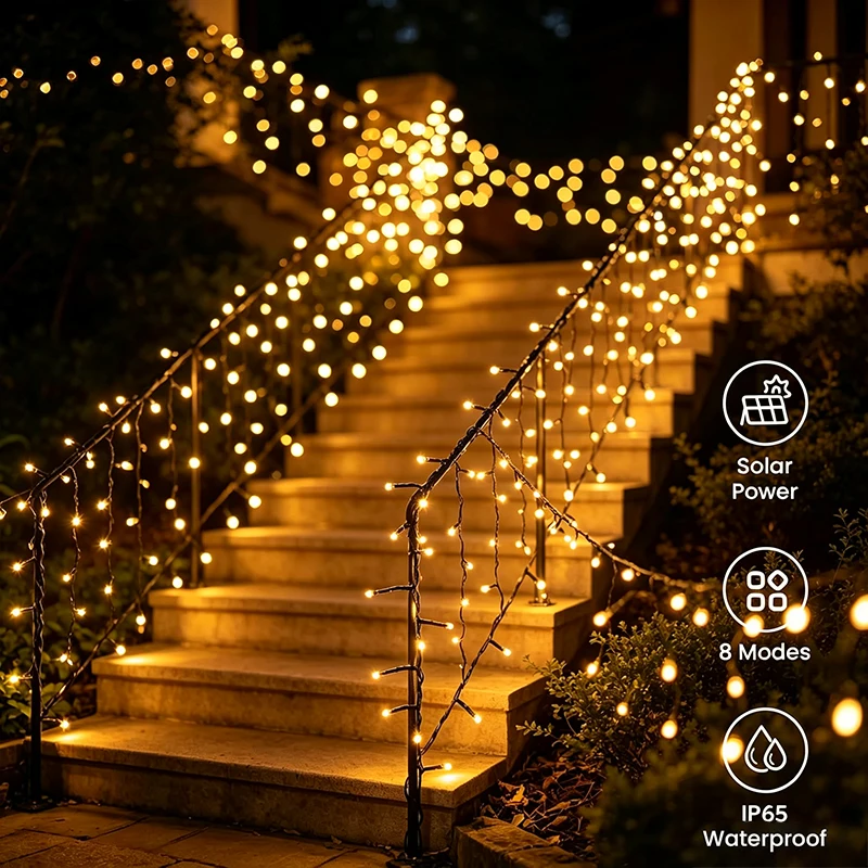 Fairy Lights Solar Powered 8 M - огляд і ціна Outdoor Solar Power Xmas Lights