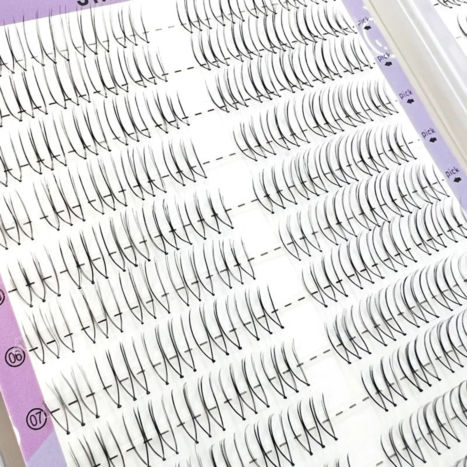 10/32 行 U 字型クラスターまつげ韓国スタイル DIY カーリンググラフティングまつげ女性女の子化粧品アイメイクアクセサリー