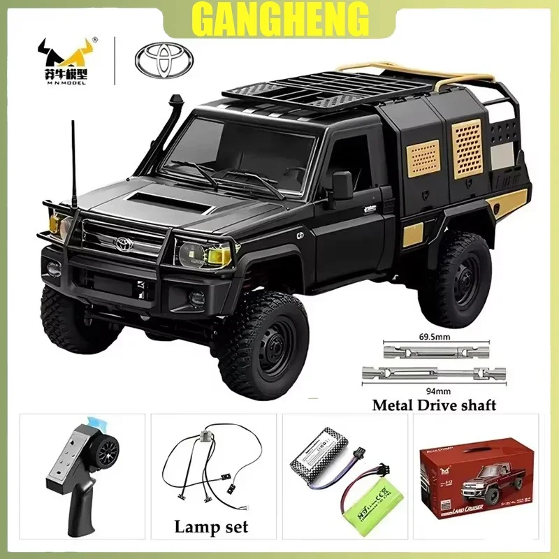 MN MODEL Full Scale RC CAR MN82 Upgraded MN82 PRO Controllable Headlights 2.4G 4WD Off-Road Car Pick Up Truck Toy for Kids Gifts