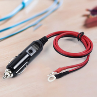 12-24V Portable Power Supply Cord 10A Car Male Plug with 50cm Cable Wire Cigaret Socket Adapter To Auto Cigarette Lighter Socket