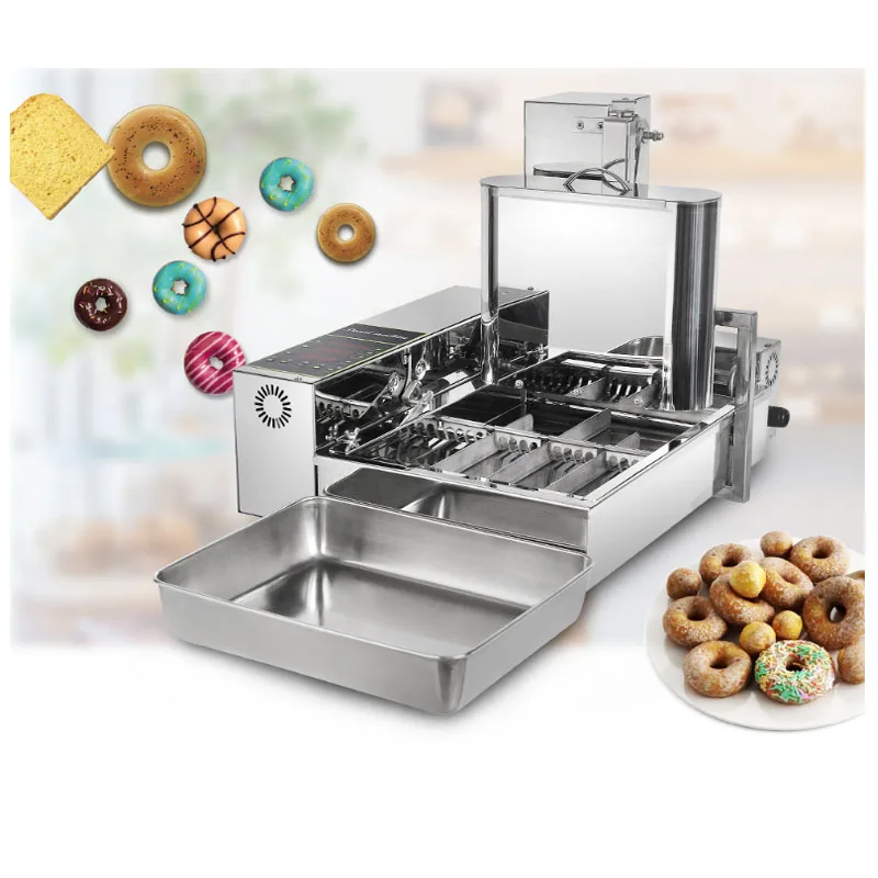 

Donut Waffle Maker Electric Fully Automatic 1/2/4/6 Rows Crepe Sandwich Fryer Machine Commercial Kitchen Cooking Appliance