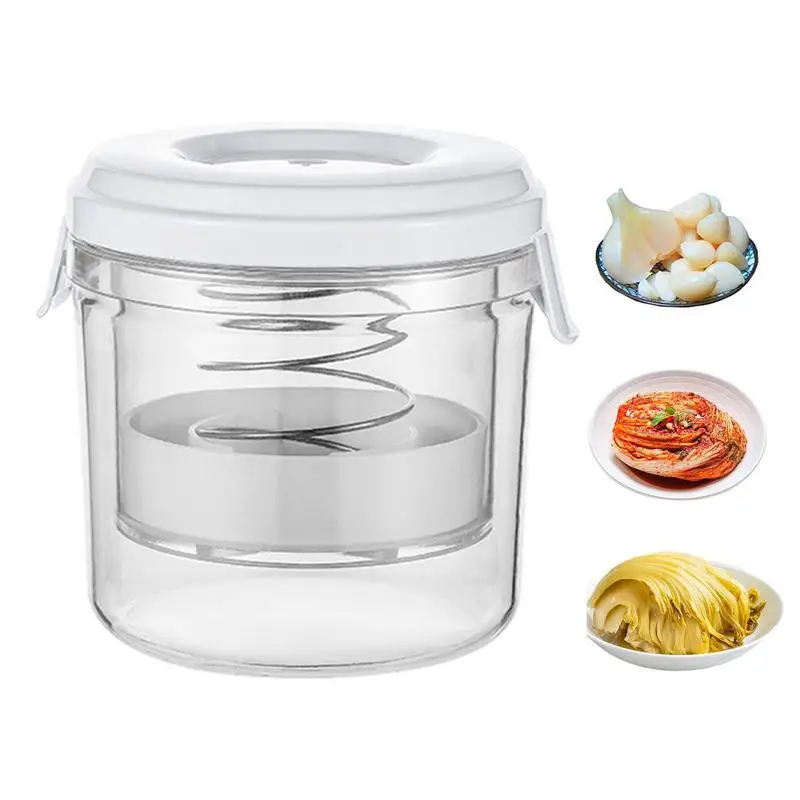 

pickle Jar with Lid Mason container Food Saver Airtight Olive Dry Wet Separation Pickled Vegetable Jar home Kitchen Tools