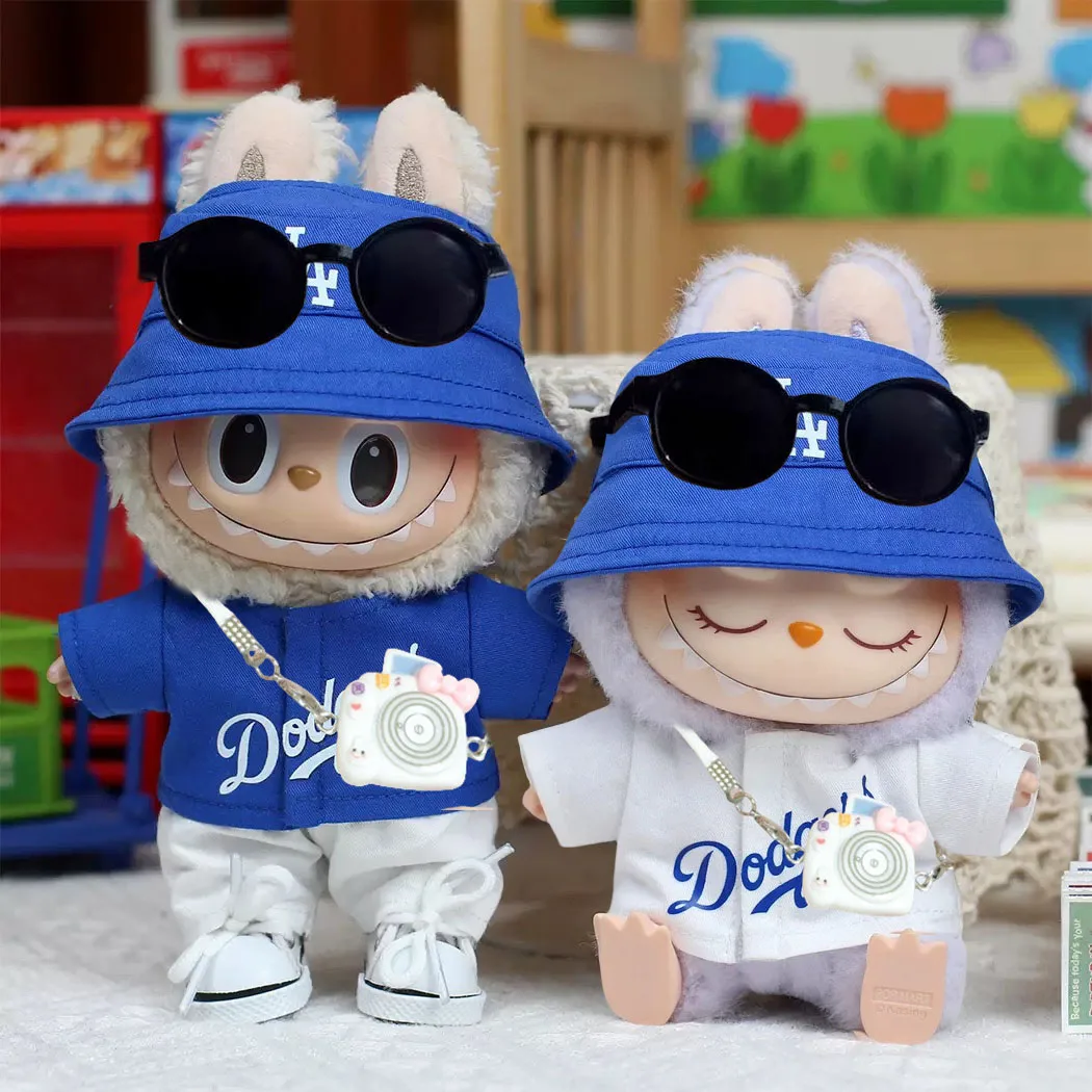 

For 15/17cm Labubu Doll Clothes For Labubu Doll Accessories Sitting Party Baseball Clothes Children's Diy Doll Accessories Gift