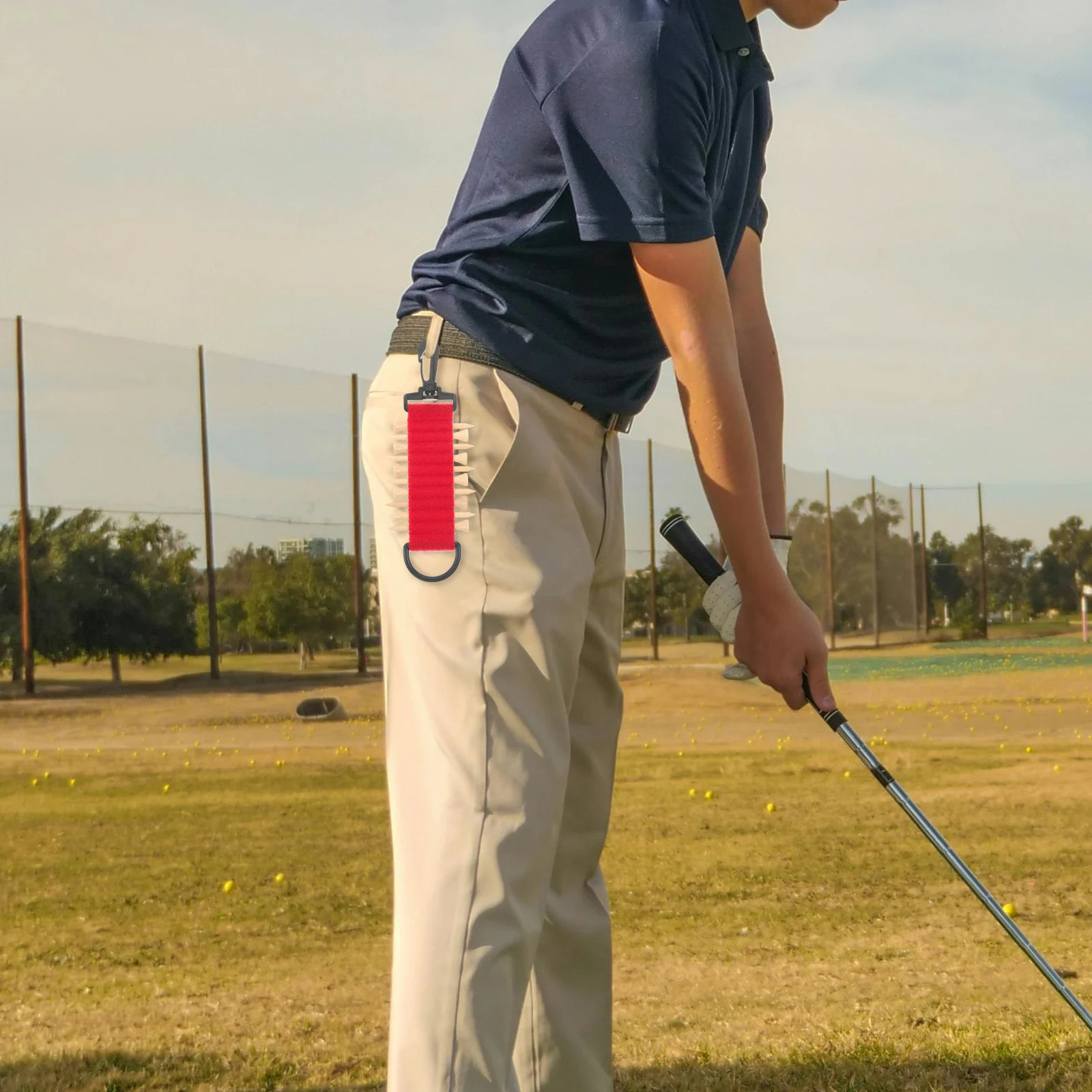 

1 Set Plastic Tee Holder Portable Golfing Tees Organizer Durable Light Easy Carry Golf Accessories For Golfers Tee Holder For