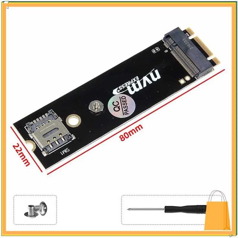 L53A-M.2 B-Key إلى M.2 M-Key NVME أو B-Key بطاقة محول لوحدة 3G/4G/5G LTE مع فتحة بطاقة SIM