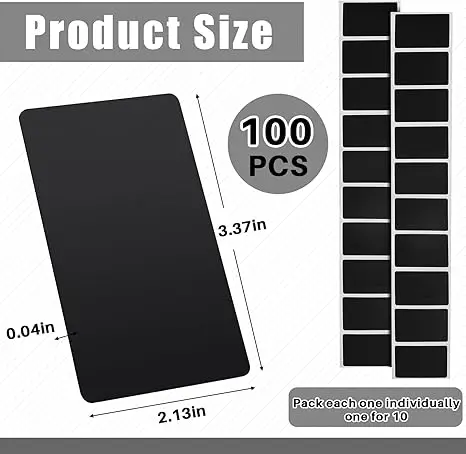 100 PCS Ntag215 Black NFC Cards Blank 504 Bytes Memory Color Tags Digital Programmable Business Card Chip